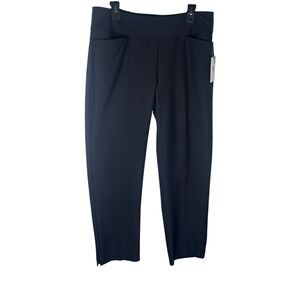 TAIL White Label Black Golf Pants Women Size 14 Straight Leg Activewear (FLAWS)